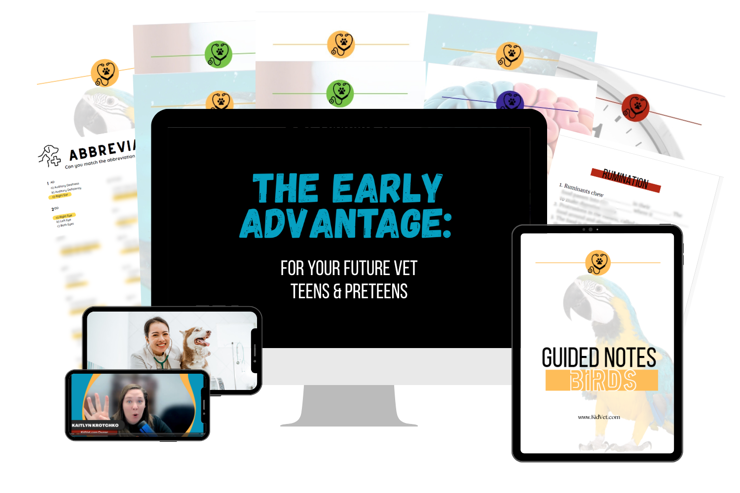 The Early Advantage vet classes for kids, how to become a vet, veterinary classes for teens